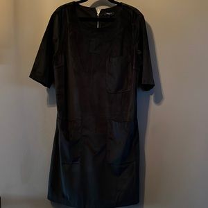 FRNCH Black Velvet dress. Size L.